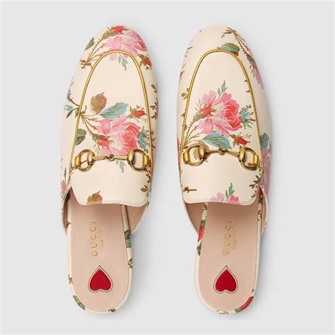 gucci rose slippers